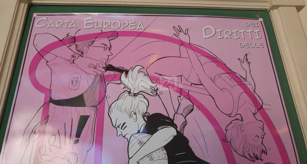 Sanremo, inaugurata al Casinò la mostra fumetto dedicata alla Carta dei diritti della donna nello sport