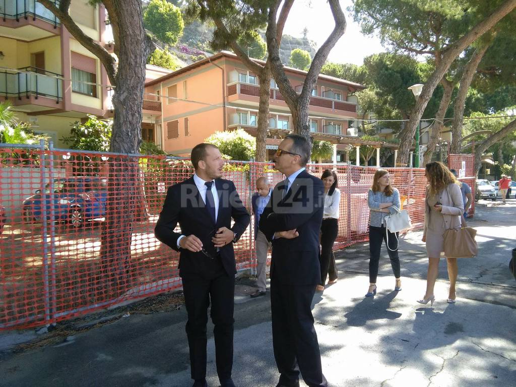 La visita del sindaco Marsan a Ventimiglia