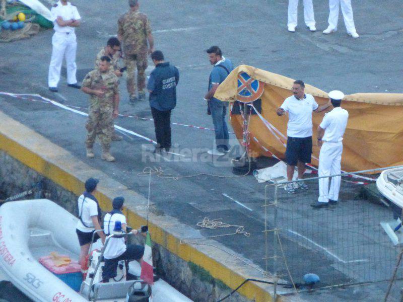 Recupero corpo migrante annegato a Ventimiglia giugno 2017