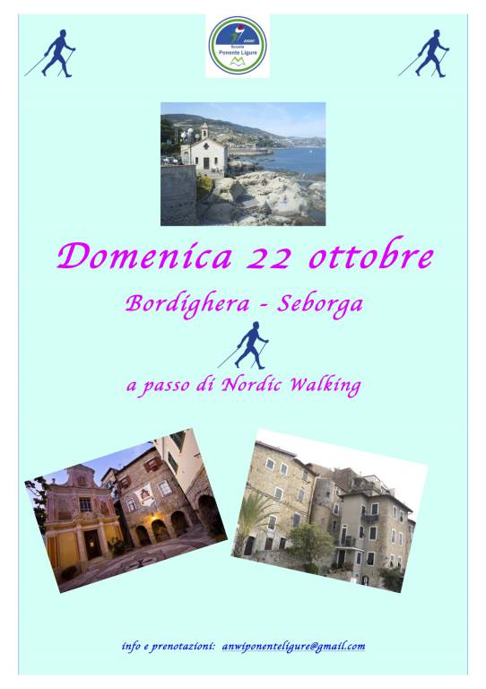 Bordighera - Seborga a passo di Nordic Walking