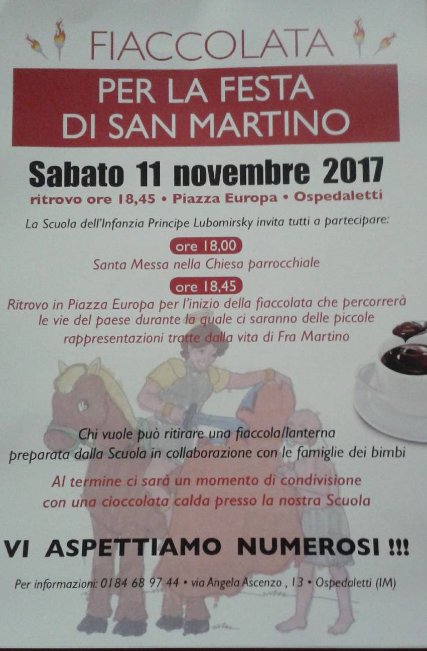 riviera24 - Fiaccolata per la festa di San Martino