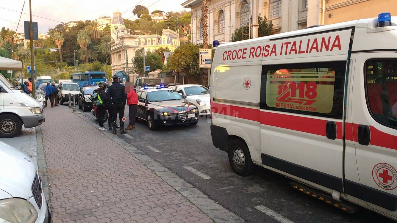 riviera24 - incidente corso mazzini sanremo croce rossa