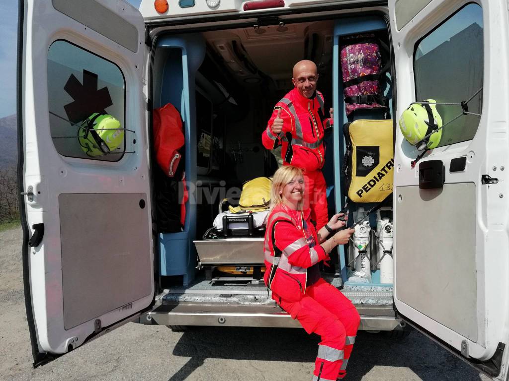 Emergenza sopra Dolcedo per una bambina caduta, i soccorsi