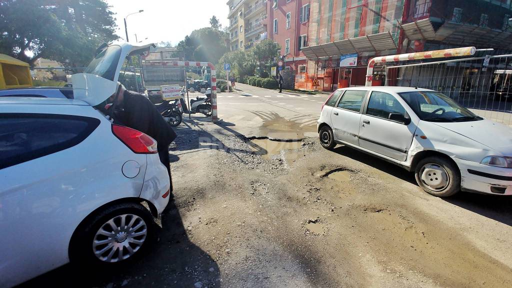 Riviera24-Taggia, piano degli asfalti Aurelia parcheggio di Area24 