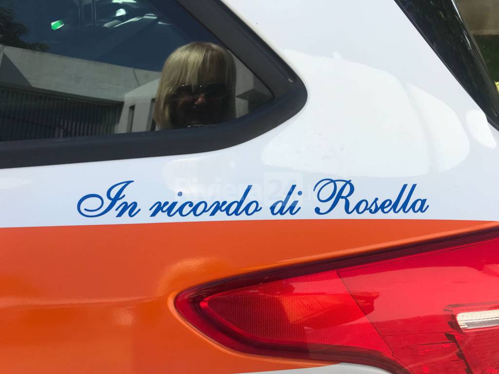 riviera24-Croce Azzurra Vallecrosia, inaugurata la nuova automedica dedicata a Rossella