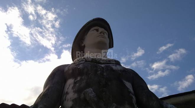 Svelata in anteprima la “Statua del Legionario”: opera inedita dello scultore sanremese Bargiggia