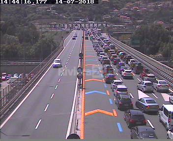 Ventimiglia, code infernali in autostrada