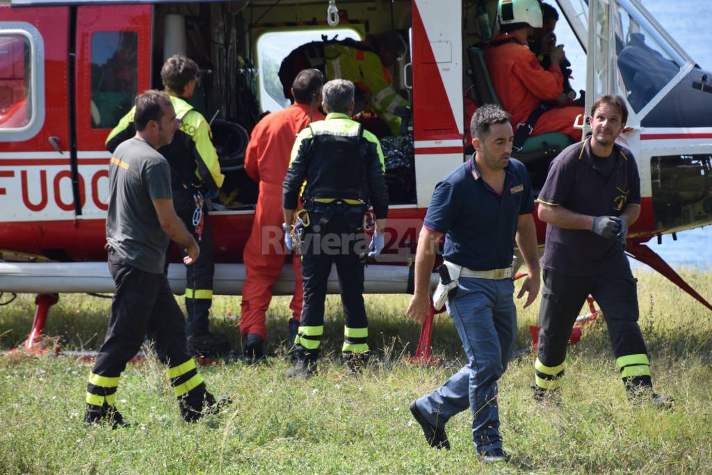 Migrante soccorso ai Balzi Rossi