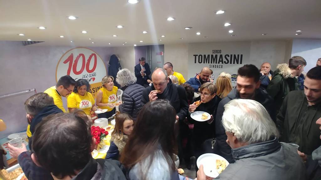 Sanremo, inaugurazione del point elettorale del candidato sindaco Tommasini