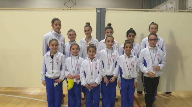 Buoni risultati dell’Asd Ginnastica Riviera dei Fiori alla  1ª prova del Campionato Regionale Silver