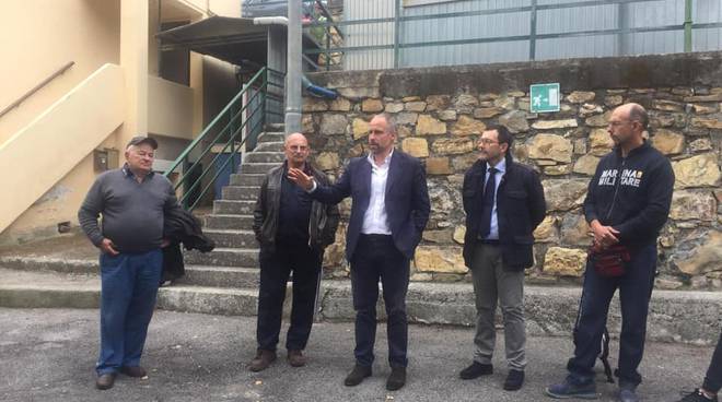 Sanremo, visita a San Giovanni del candidato sindaco del centro destra unito Sergio Tommasini