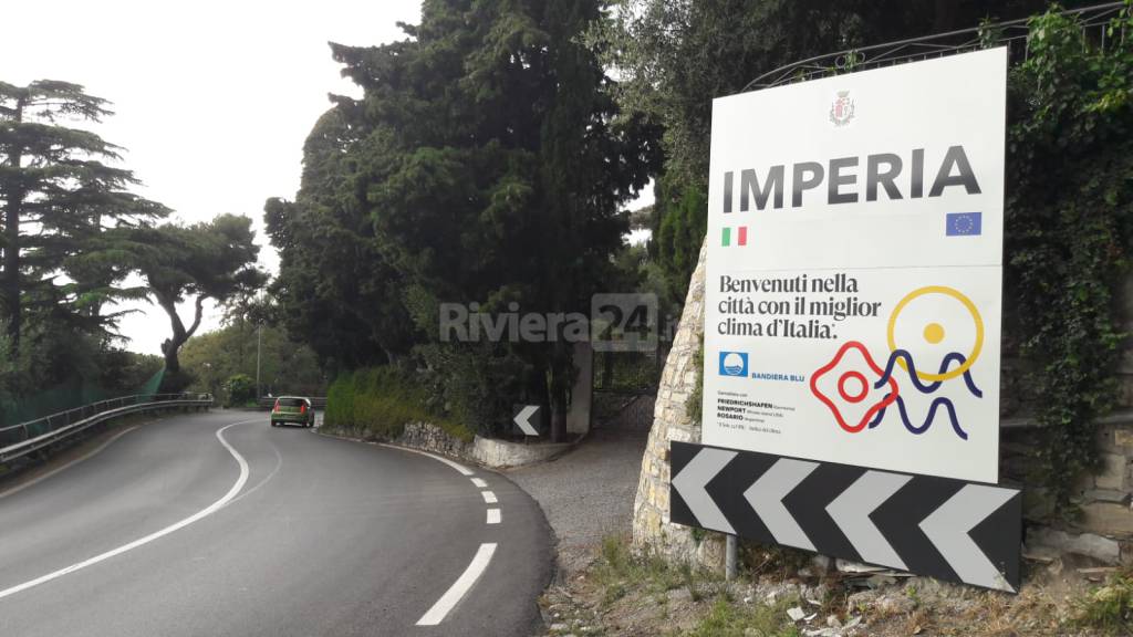 imperia nuovi cartelli di ingresso in città