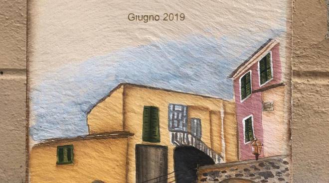 Valloria, un murales degli allievi dell’Artistico nel paese delle porte dipinte