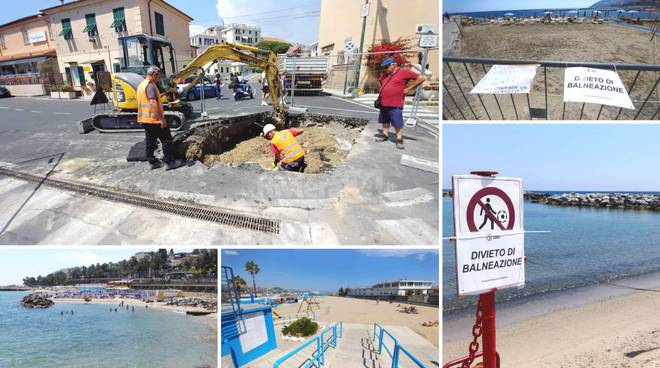 Sanremo, fognature al collasso. Balneatori preoccupati: «Senza mare niente turisti»