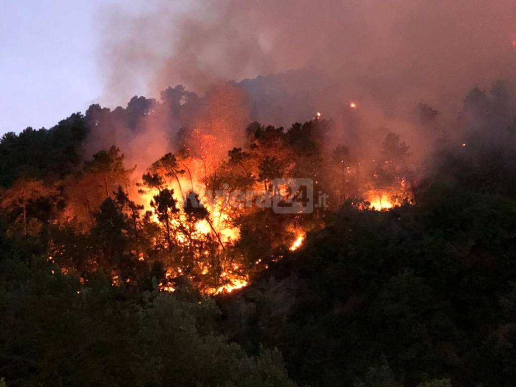 Incendio Coldirodi Sanremo 