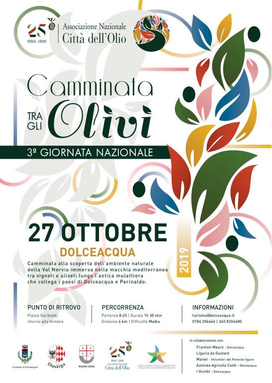 DOLCEACQUA - Camminata tra gli ulivi – Domenica 27 Ottobre