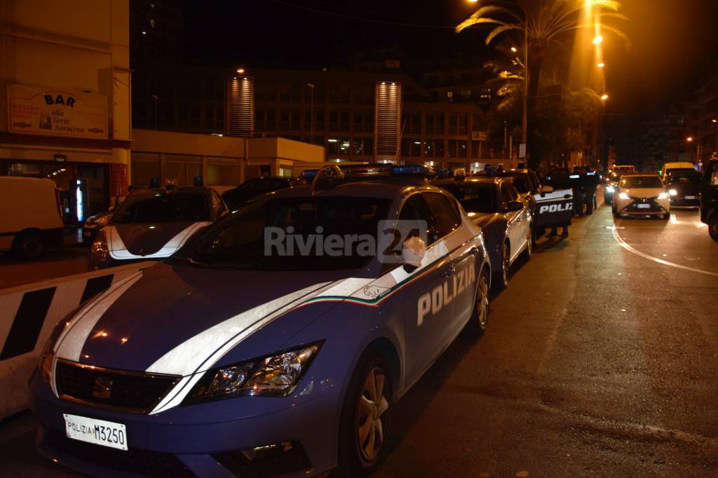 Pattuglione polizia Pigna Sanremo 