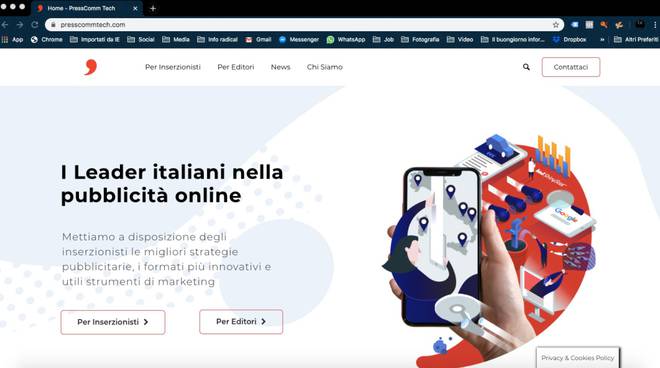 È online il nuovo sito web di PressCommTech, la media company leader nella pubblicità online