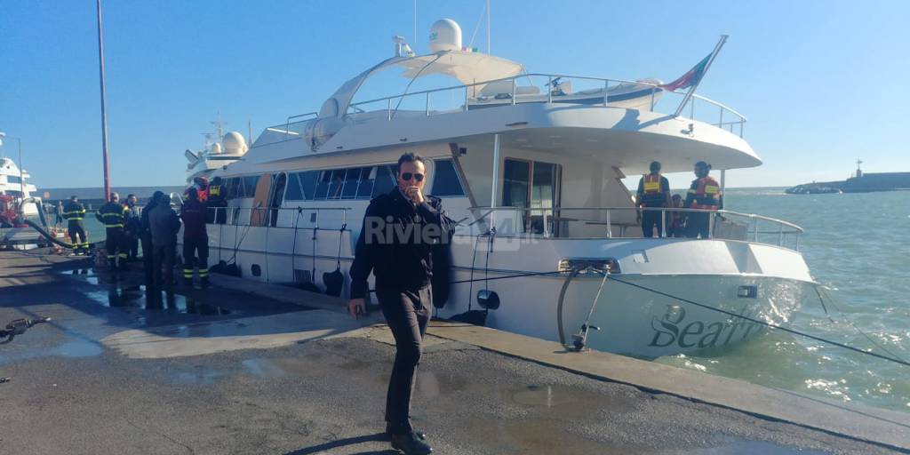 Yacht avaria Portosole Sanremo 
