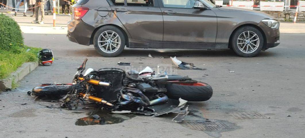 Diano Marina, scontro auto-moto sull'Aurelia