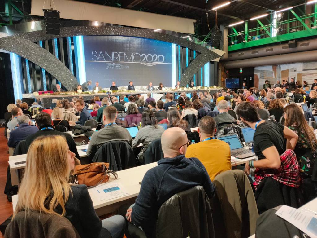 sala stampa sanremo 2020