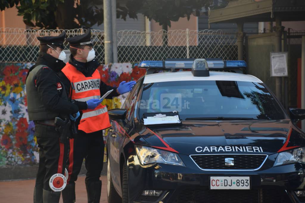 controlli carabinieri coronavirus