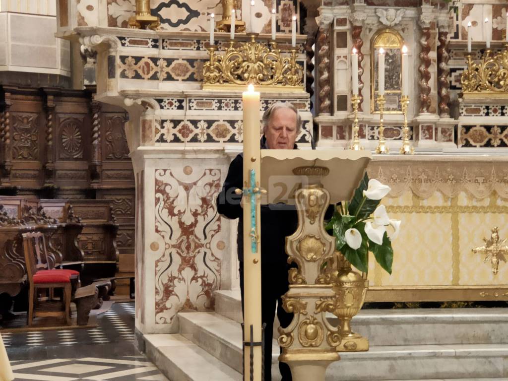 Imperia, il sindaco Claudio Scajola presenzia alla Messa di Pasqua in San Giovanni