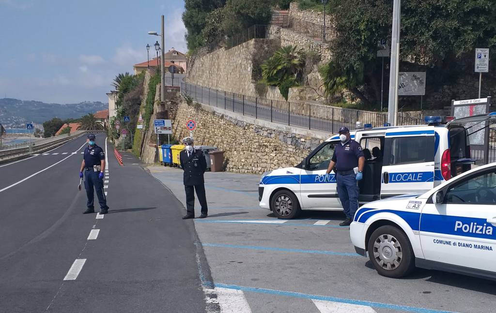 posto di blocco vigili diano marina