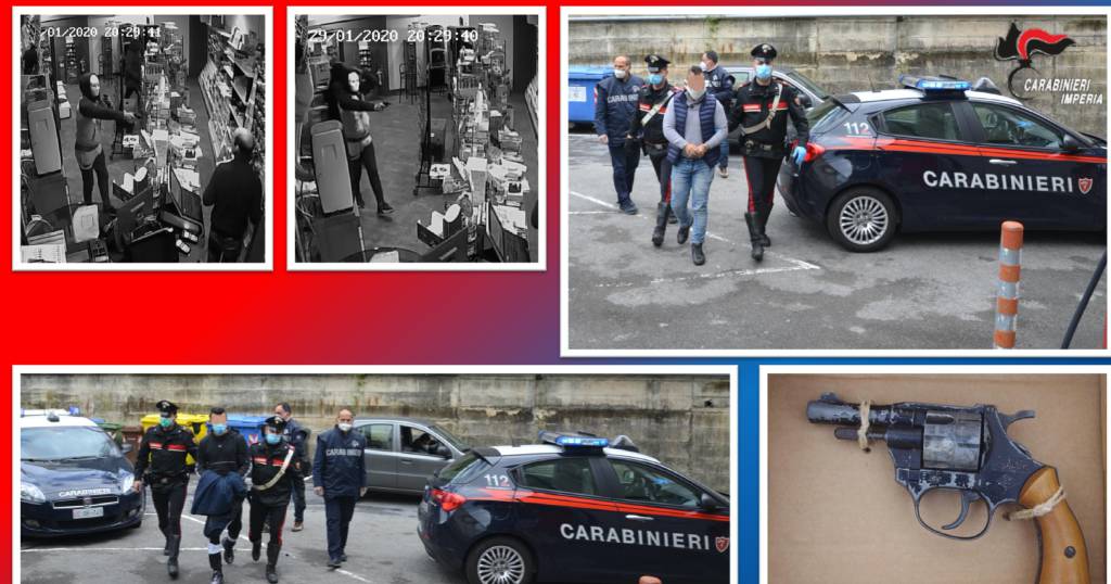 arresto carabinieri rapina Cipressa