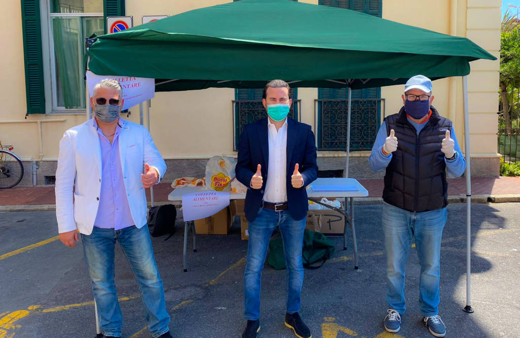 riviera24 - Bordighera, colletta alimentare organizzata da Forza Italia