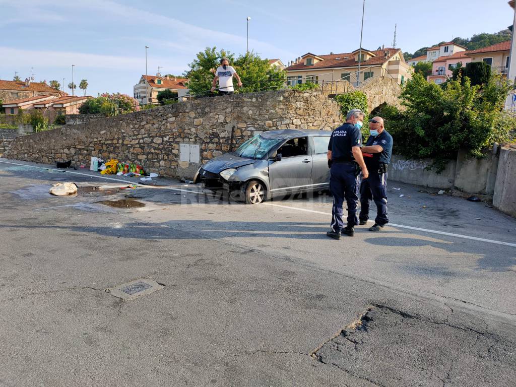 Imperia, incidente via Airenti a Caramagna