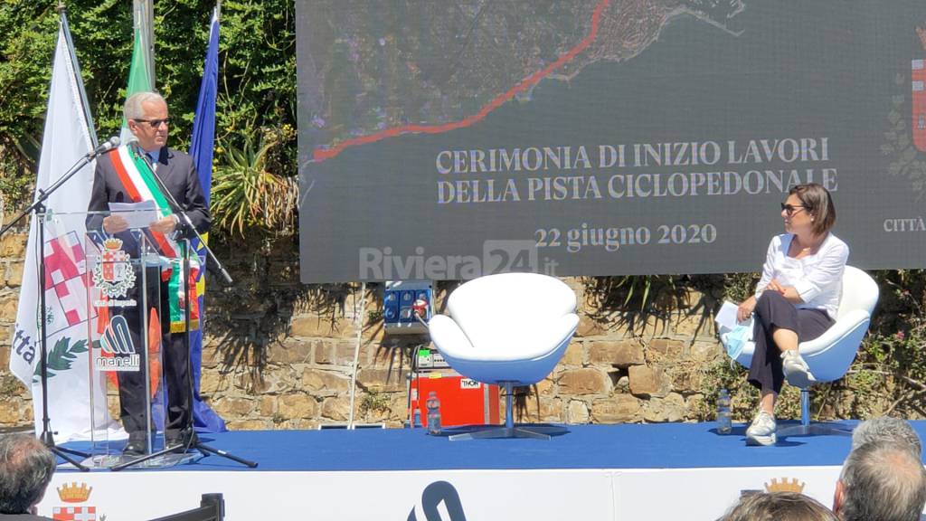 inaugurazione pista ciclabile imperia