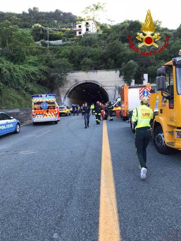 Incidente barriera autostradale Ventimiglia