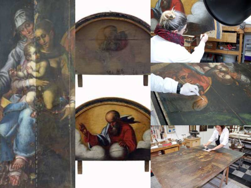 restauro pala altare molini