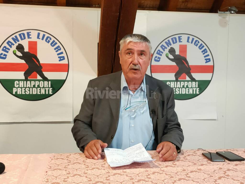 Candidato Presidente Giacomo Chiappori