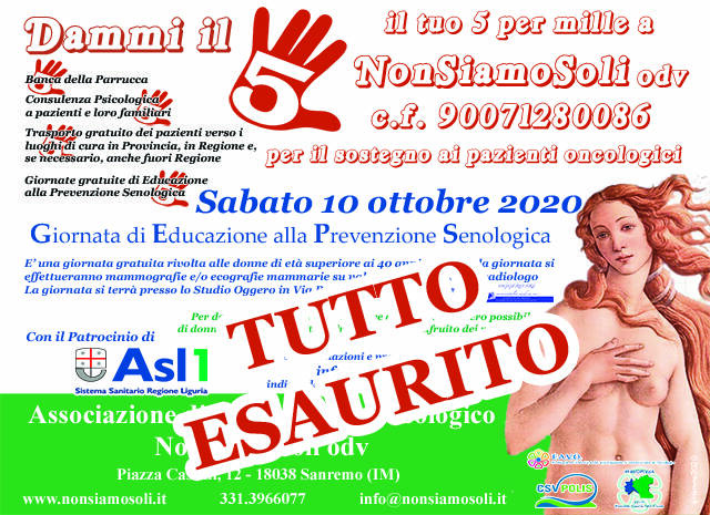 Associazione di Volontariato Oncologico NonSiamoSoli