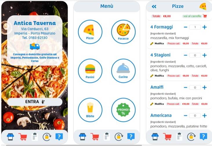 Imperia, menù a portata di click con l’app dell’Antica Taverna 