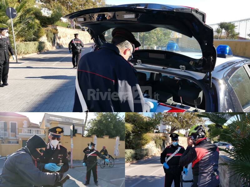 Sanremo, blitz dei carabinieri sulla ciclabile: multati ciclisti trovati fuori dal proprio comune