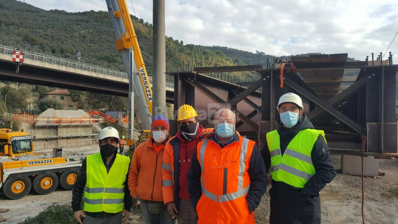 Pontedassio, nuovo ponte sul torrente Impero