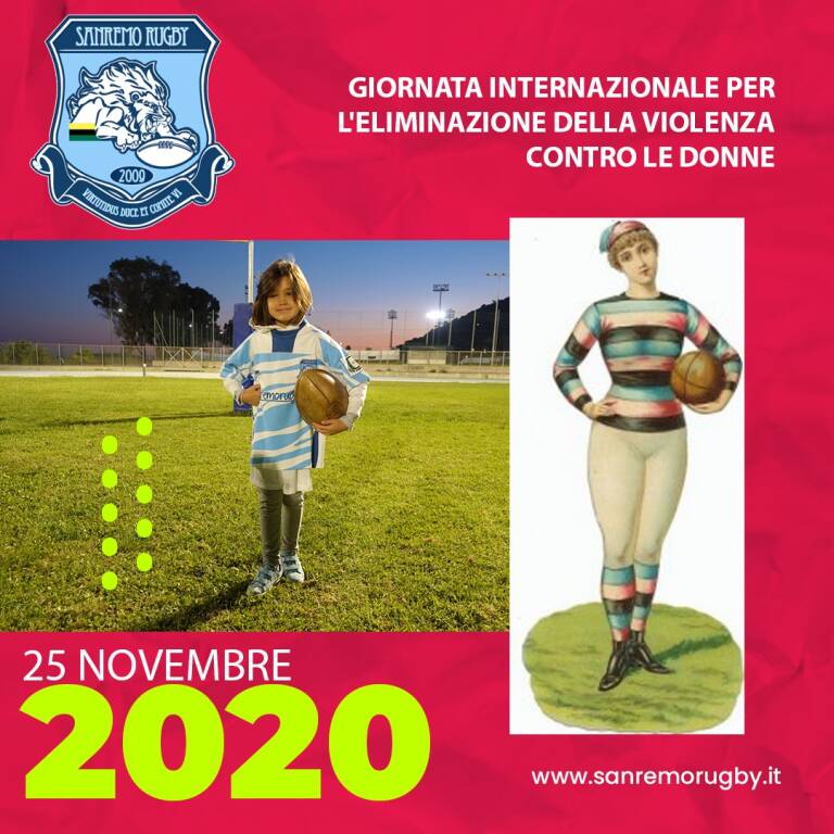 Giornata mondiale contro la violenza sulle donne: il messaggio del Sanremo Rugby