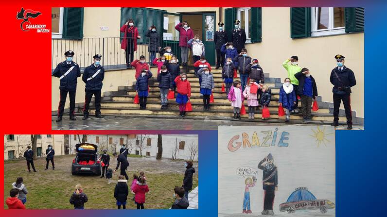 Carabinieri consegnano doni di Natale alla scuola primaria “P.F. Ferraironi”