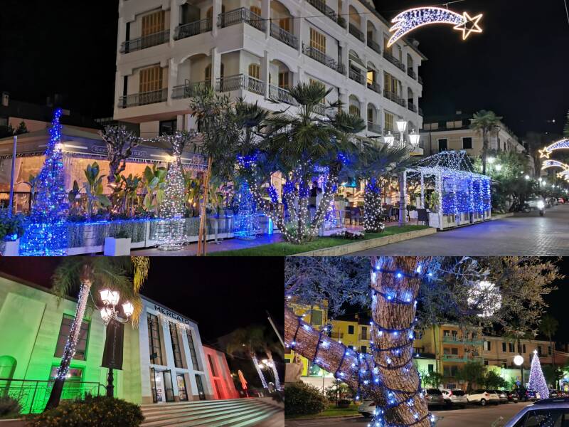 Bordighera si accende per Natale, addobbata a festa tutta la città