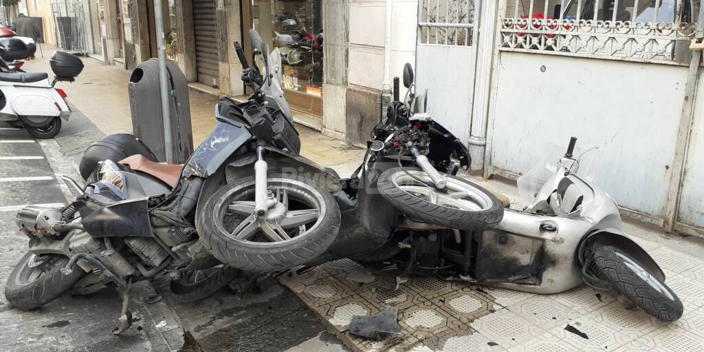 Moto incidente a Sanremo