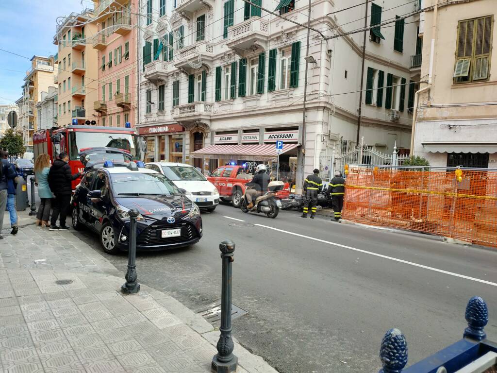 Moto incidente a Sanremo