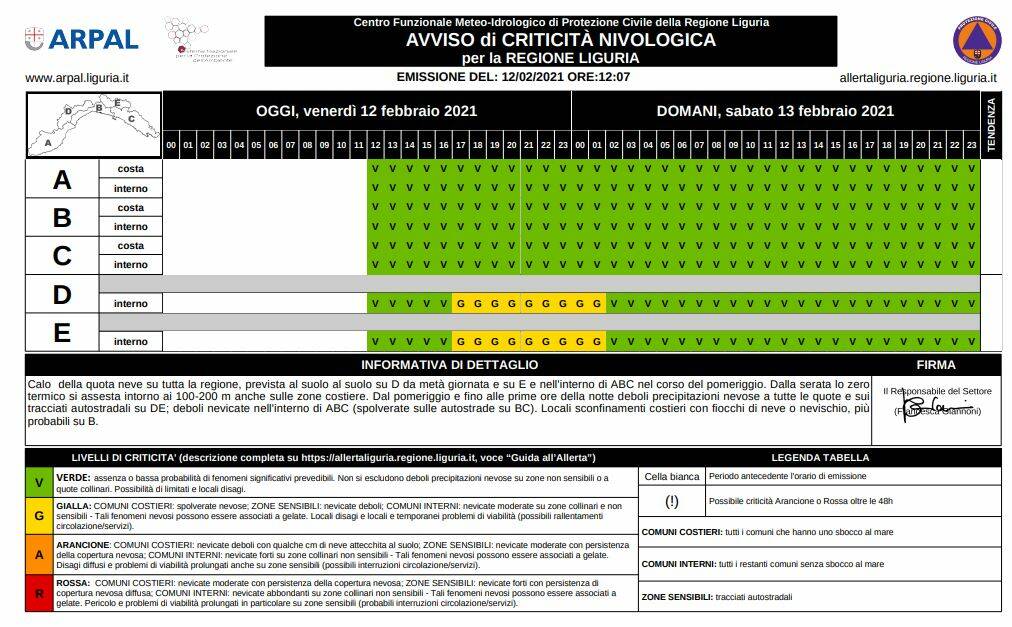 riviera24 - meteo liguria 12 febbraio 2021