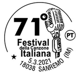 Annullo speciale del 71° Festival di Sanremo