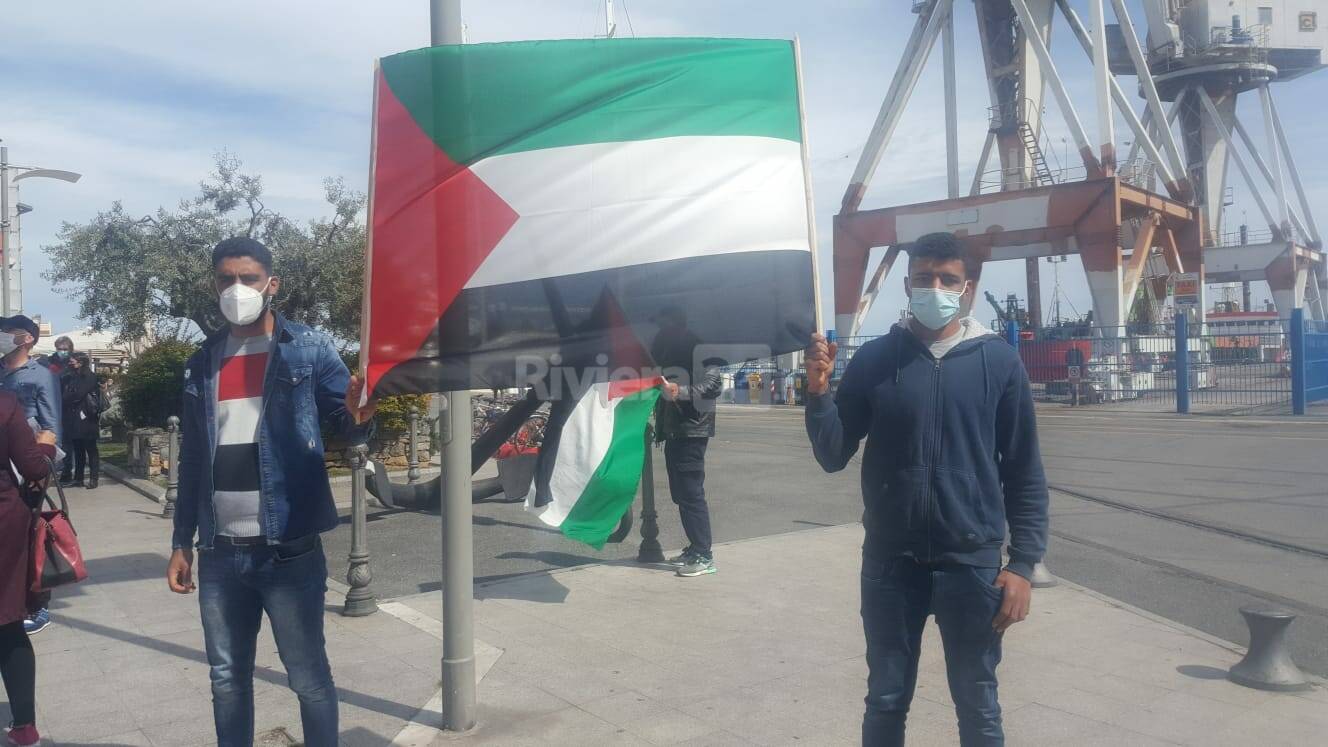 Imperia, in piazza de Amicis presidio a favore della Palestina 