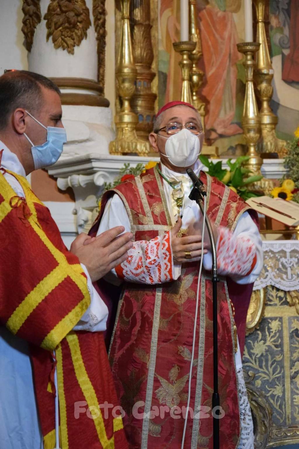 Aurigo, il vescovo Borghetti celebra la messa solenne di San Paolo