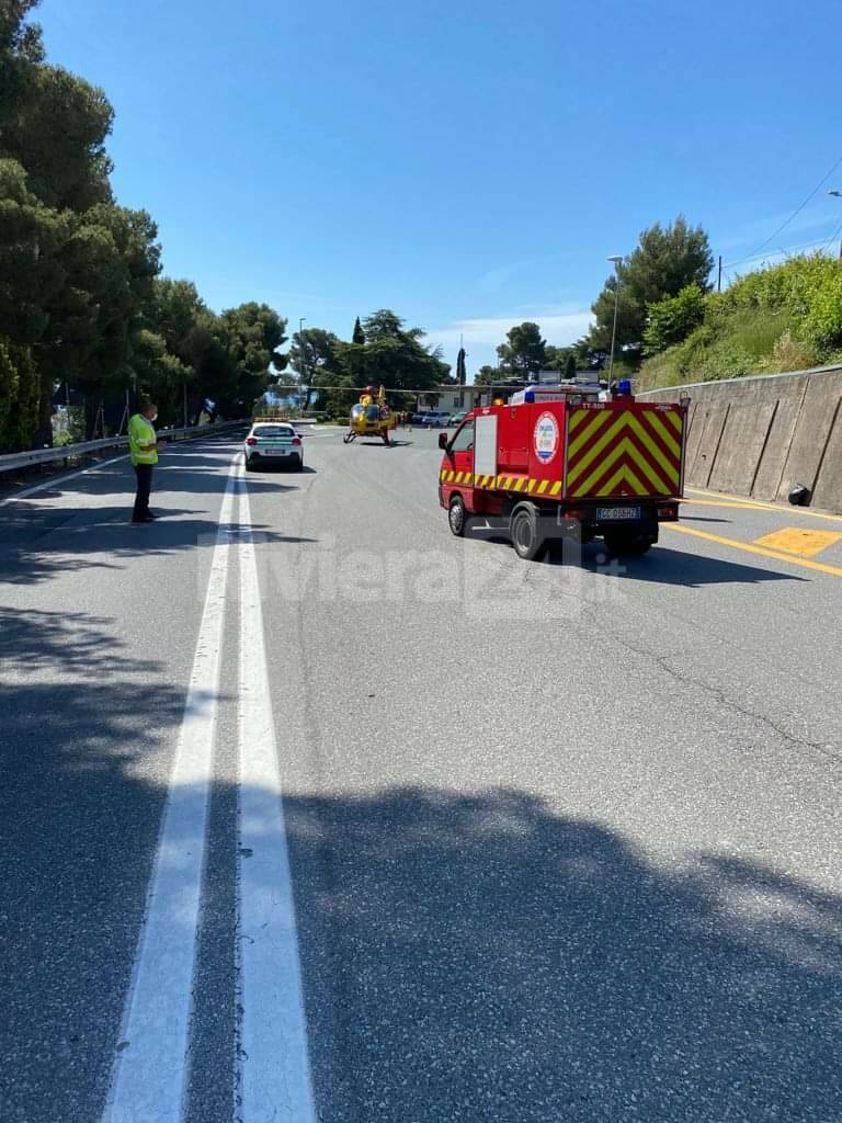 incidente a10 elisoccorso sanremo