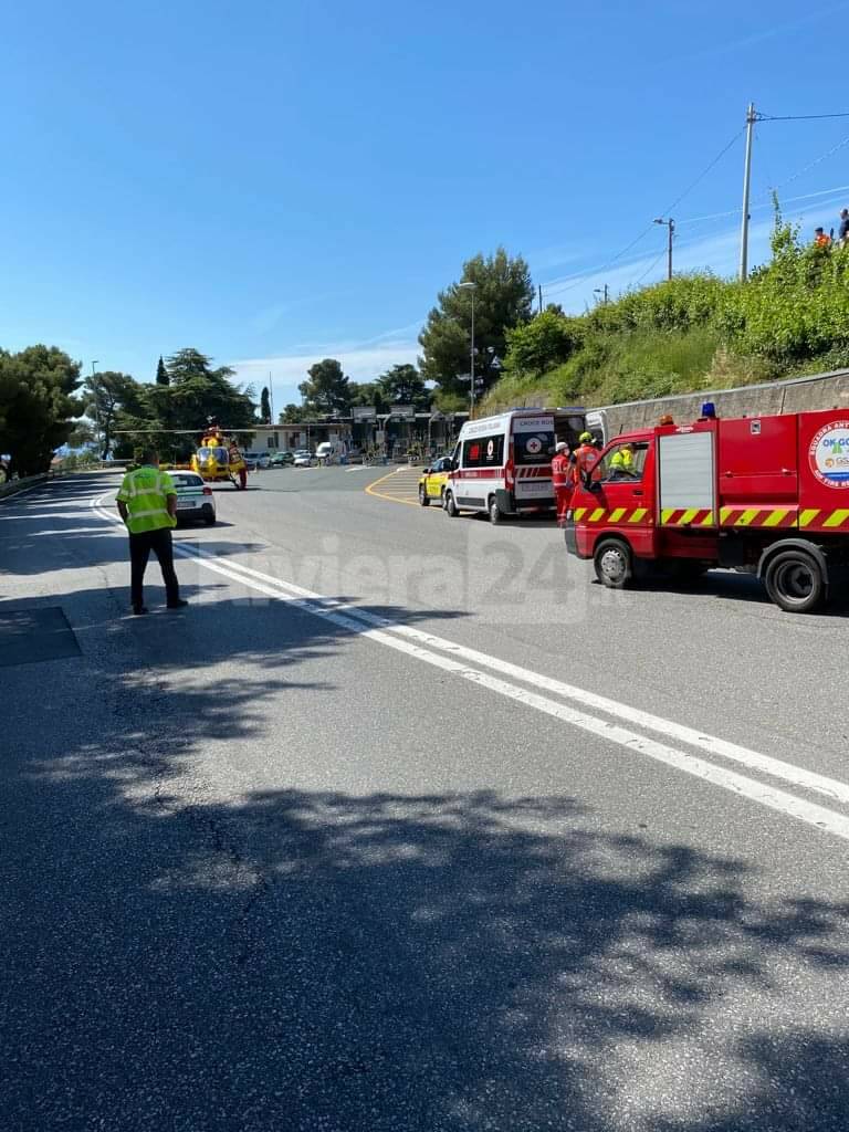 incidente a10 elisoccorso sanremo